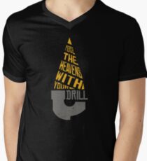 Pierce The Heavens With Your Drill Men's V-Neck T-Shirt