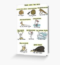 Yoga with the Wild Greeting Card