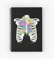 Cuaderno de espiral Jaula de flores en colores pastel