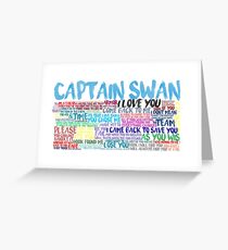Captain Swan Quote Spam Greeting Card
