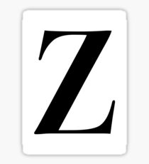 Z - Black Sticker