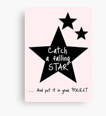 Catch a Falling Star - Pink Canvas Print