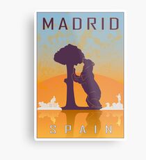 Madrid vintage poster Metal Print