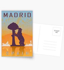 Madrid Vintage Poster Postkarten