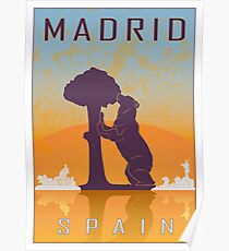 Madrid Vintage Poster Poster
