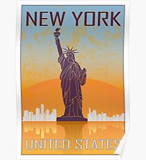 New York vintage poster Poster