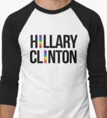 Hillary Clinton Gay Pride Men's Baseball ¾ T-Shirt
