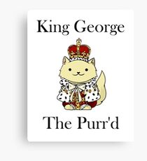 Lienzo El rey Jorge el Purr'd