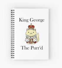 Cuaderno de espiral El rey Jorge el Purr'd