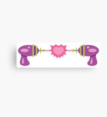 Retro Purple Raygun Love Canvas Print