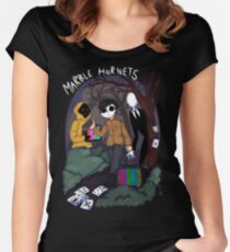 Marble Hornets Women's Fitted Scoop T-Shirt
