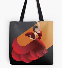 Art Deco Stil Spanien Flamenco-Tänzerin Tote Bag