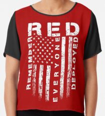 Red Friday - Erinnere dich an alle Chiffontop