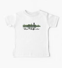 San Francisco California Skyline At Sundown Baby Tee