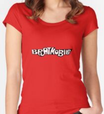 bratmobile logo riot grrrl 90er olympia Tailliertes Rundhals-Shirt