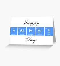 Tarjeta de felicitación Happy Father's Day- Periodic Table