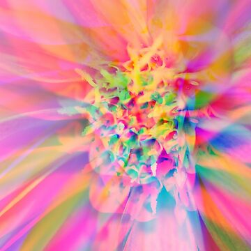 Artwork thumbnail, Colorful Abstract Flower by Risingphx