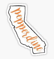 Pepperdine University State Outline Sticker