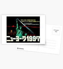 1997. New York City is now a maximum security prison. Breaking out is impossible. Breaking in is insane. Postcards