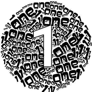 "Number one word art design - nomber 1 " Art Print for Sale by