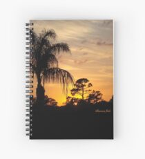 Fast Moving Clouds at Sunset Spiral Notebook