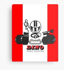 Vintage Kart Dino Metal Print