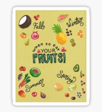 Eat Your Fruits Sticker