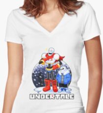 Undertale Women's Fitted V-Neck T-Shirt