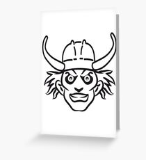 Helloween crazy Vikings Greeting Card