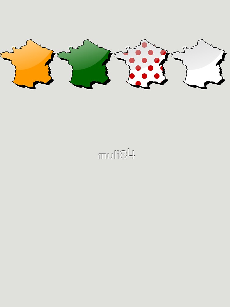 France in colors of the Tour de France jerseys by muli84