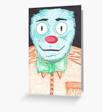 Blue Muppet Greeting Card