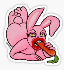 Carrot bunny Sticker