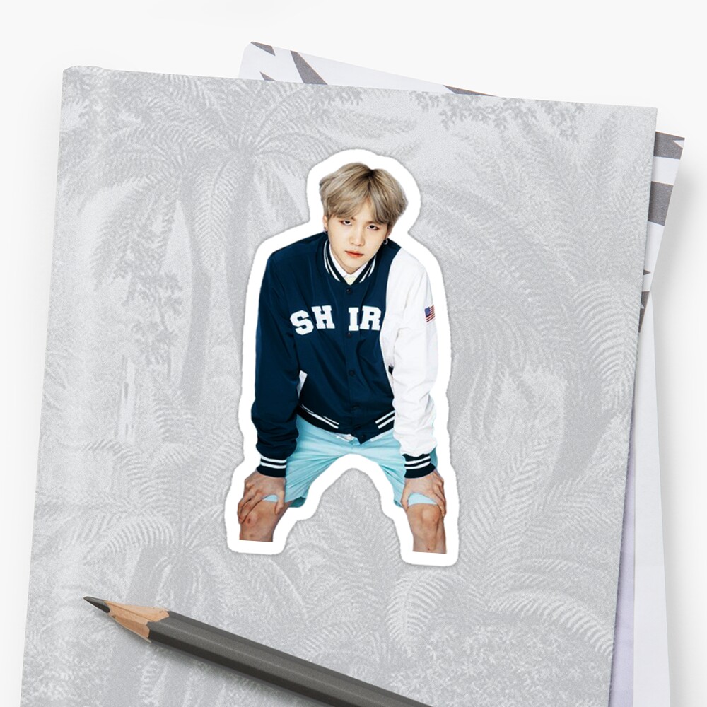 "Min Yoongi (BTS Family Picture)" Stickers by jungkoojk | Redbubble