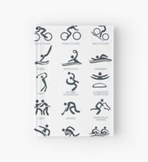 Olympia-Symbol Piktogramme Notizbuch