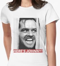 HERE'S JOHNNY Women's Fitted T-Shirt