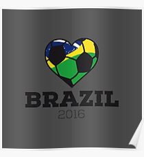 Brazil Soccer Poster