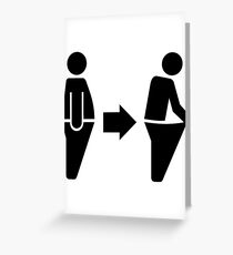 Diet weight reduction Greeting Card