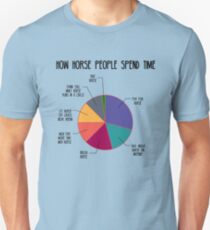 How Horse People Spend Time Unisex T-Shirt