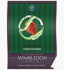 Wimbledon 2016 - Erdbeere und Creme} In der Verfolgung zur Größe Poster