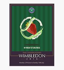 Wimbledon 2016- Strawberry and Cream } In Pursuit To Greatness Photographic Print