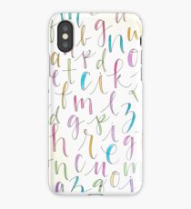 Cursive Alphabet iPhone Case/Skin