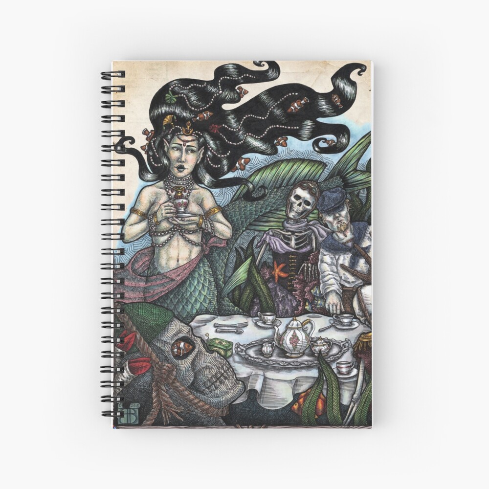 The Mermaid's Tea Spiral Notebook