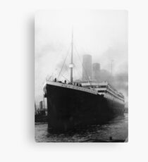 Titanic in dock in Southampton Canvas Print