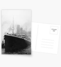 Titanic in dock in Southampton Postcards