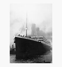 Titanic in dock in Southampton Photographic Print