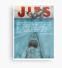 JITS - Mat is Ocean - TITLE AND QUOTE Metal Print