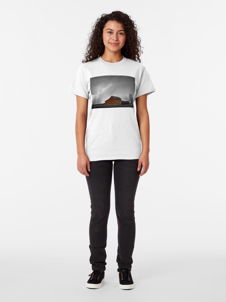 Alternate view of Watching The Storm From The Farm BWSC Classic T-Shirt
