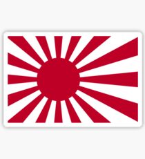 Ensign of the Imperial Japanese Navy and the Japan Maritime Self-Defense Force Sticker