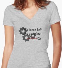 Disloyal Order Lyric Women's Fitted V-Neck T-Shirt