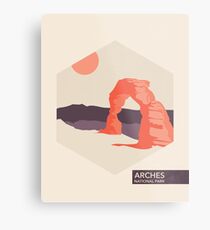 Arches National Park Travel Art Metal Print